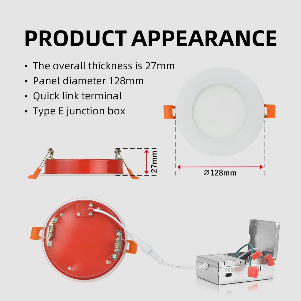 Etl 9W 12W kattoon Himmennettävä Cct Pot Light Paloluokitus Upotettavat Led-alasvalot