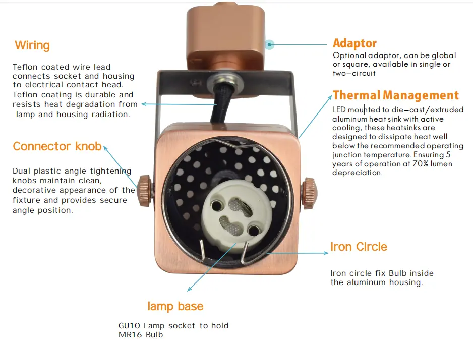 cob track light