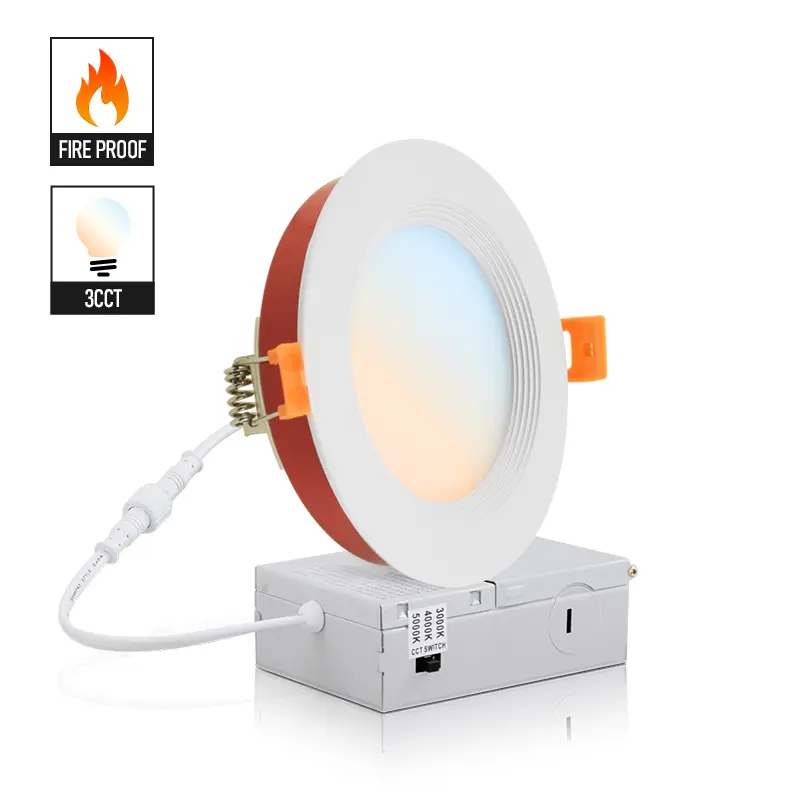 2 Hours Dimmable Down Light Fire Rated Slim Panle Light