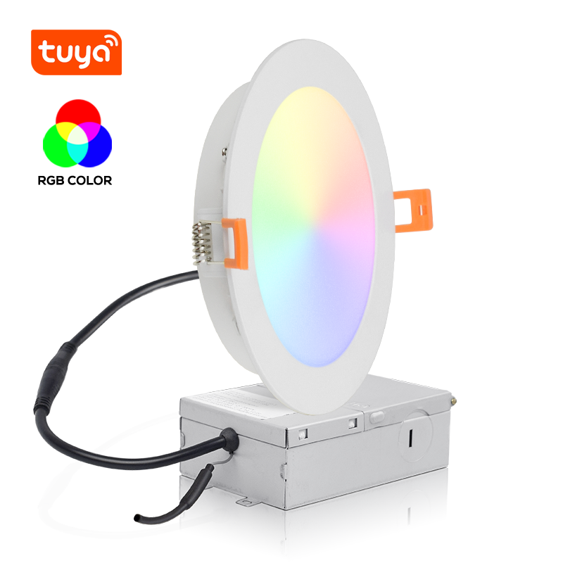 Lumières futées de pot de Bluetooth de TUYA de Downlight de Dimmable enfoncées par 6 pouces