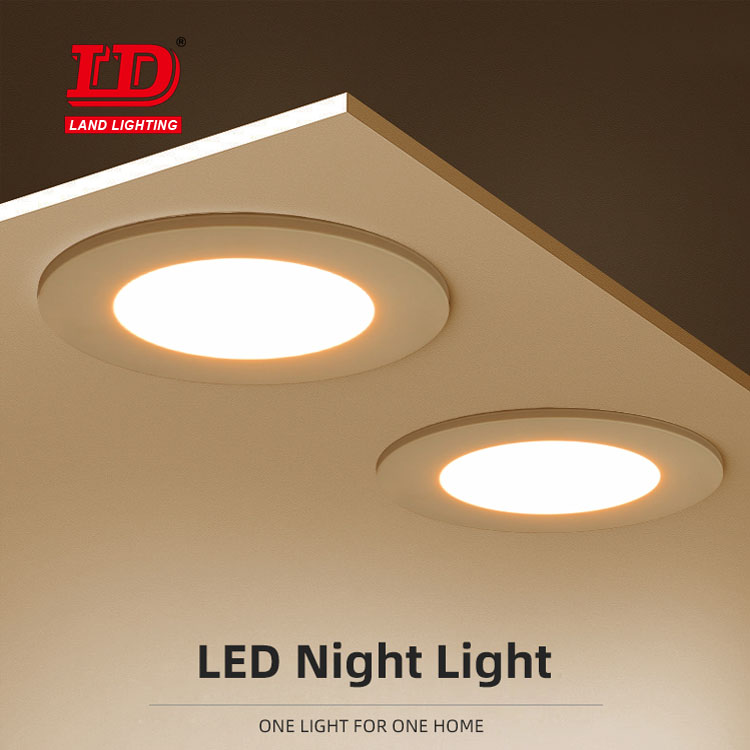 ETL Rundes, dimmbares, kanisterloses LED-Nachtlicht zum Einbau
