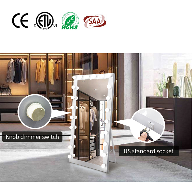 Modern Dressing Full Body Dimmable LED Hollywood Mirror