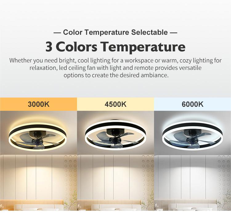 Remote Control Fan With Led Light