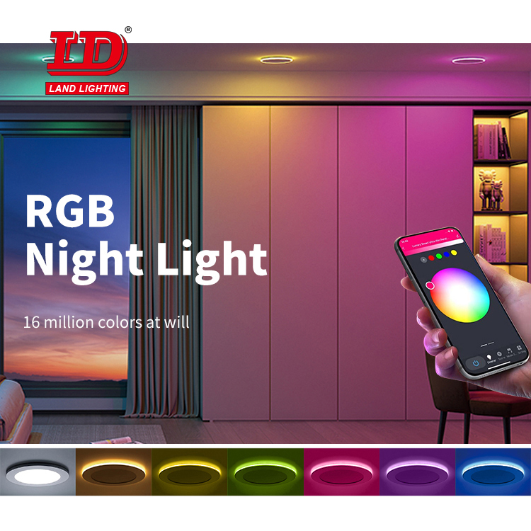 Умный светодиодный ночник RGB с регулируемой яркостью Bluetooth ТУЯ