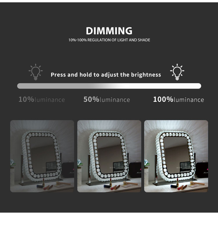 Luxury Led Crystal Mirror