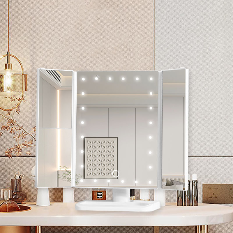 Rozświetl swój rytuał pielęgnacyjny dzięki naszemu rewolucyjnemu lusterku kosmetycznemu ze światłami LED