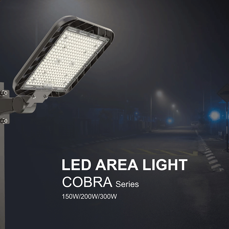 150W 200W 300W Aluminiowa lampa obszarowa LED