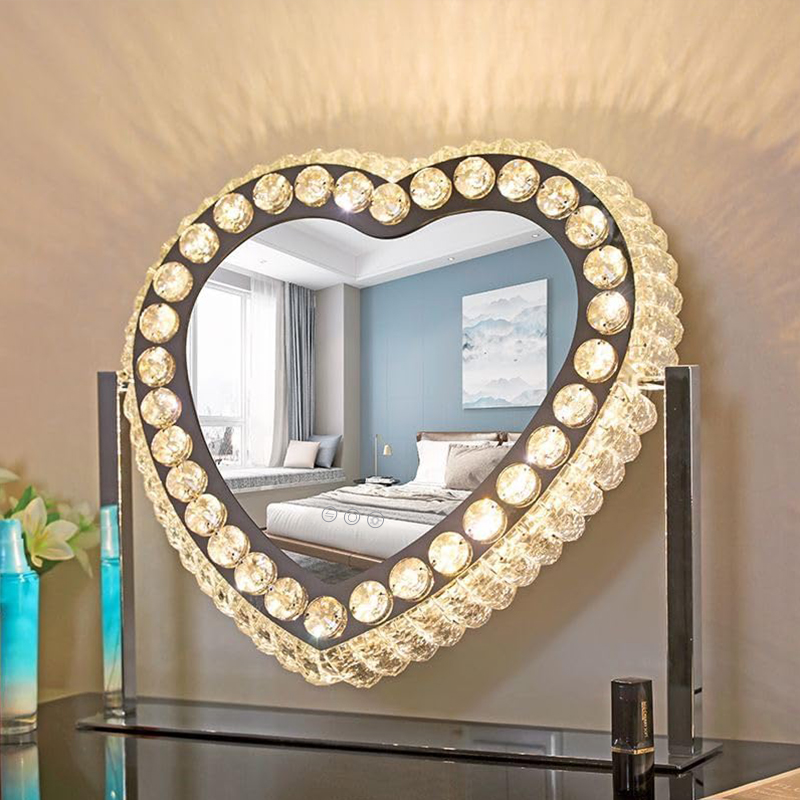 Diamond Crystal Makeup Mirror With Lights