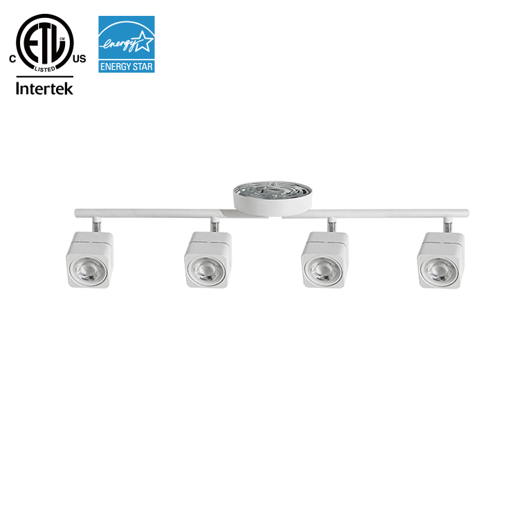 Vierkant verstelbare 3W opbouw led-railverlichting