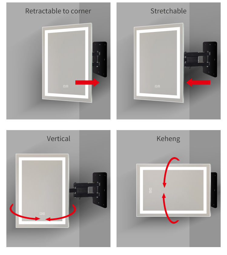 Wall Mounted Bathrooms Mirrors