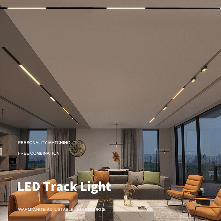 Luz de rejilla magnética Luz de riel LED lineal magnética