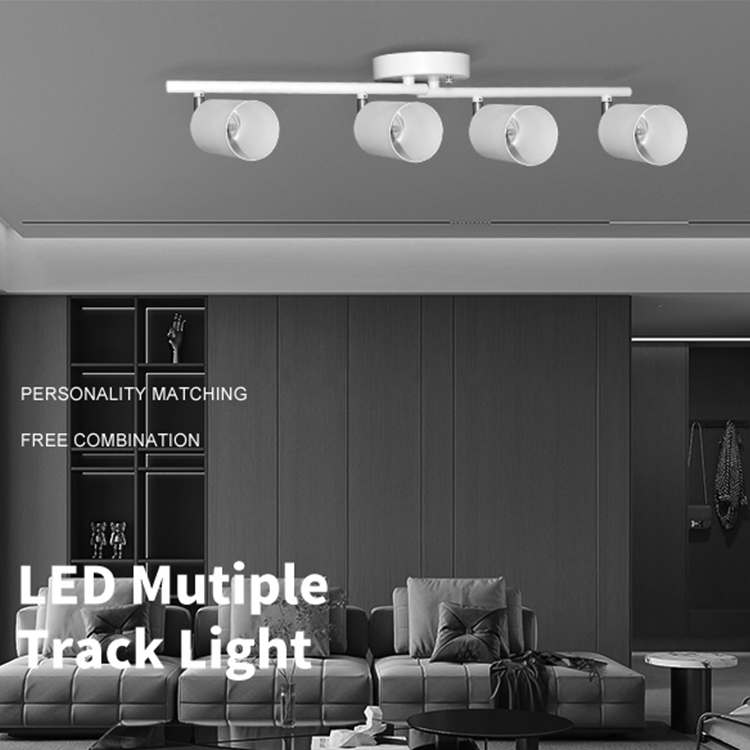 Lámpara de techo LED decorativa con barra de montaje en riel