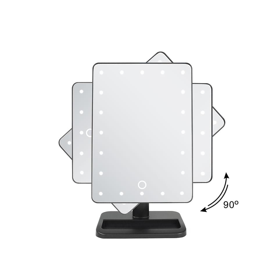 round mirrors with light