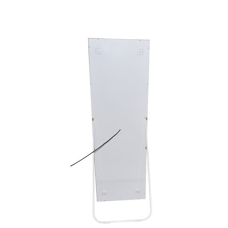 Espejo de baño compacto de pie con luz LED para maquillaje de pared