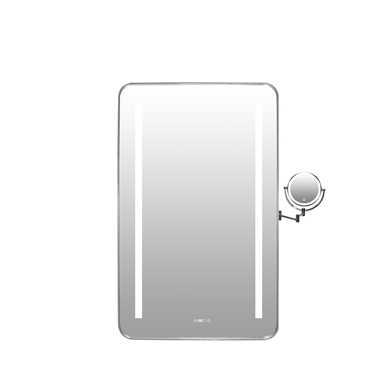 Espejo de cuerpo entero con luz LED regulable y espejo de aumento