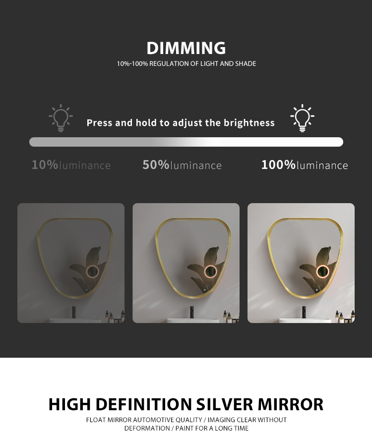 Golden Bathroom Mirror