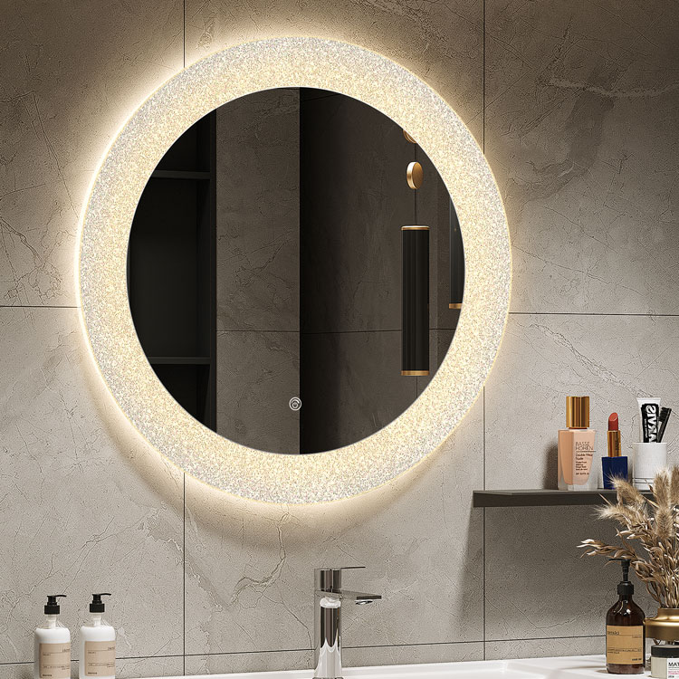 Espejo de maquillaje para dormitorio de niñas Espejo de tocador con luz LED estilo Ins para dormitorio de casa