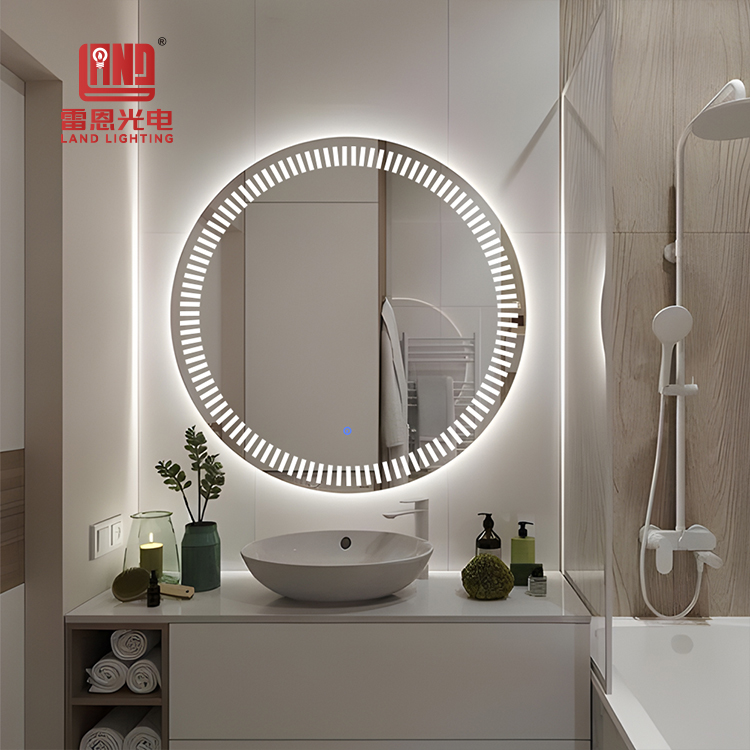 Espejo de baño con luz LED inteligente para pared Espejo de tocador con luz LED y interruptor de sensor