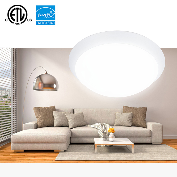 Lámpara de techo LED, luminarias empotradas de aluminio, modernas, con certificación ETL ULC, ultradelgadas, 6 W, 12 W, 18 W, 24 W, redondas, cuadradas, blancas