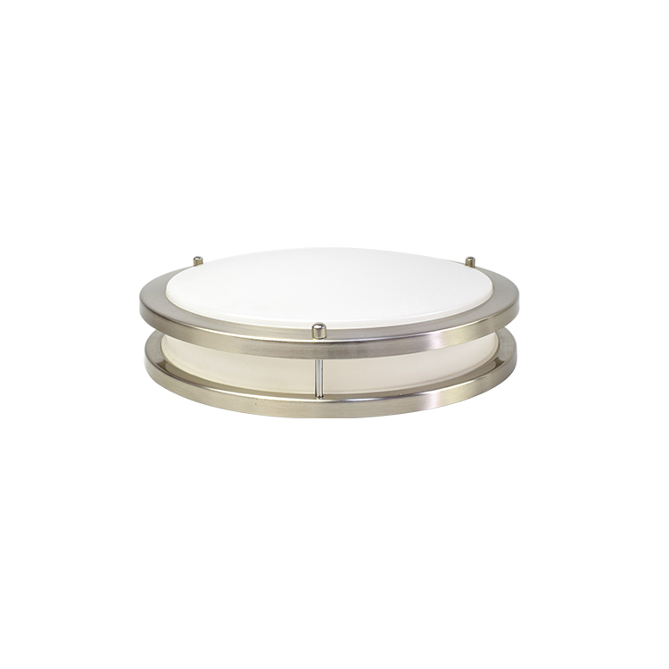 Lámpara de techo LED empotrada en níquel cepillado de 12 W, 18 W y 24 W