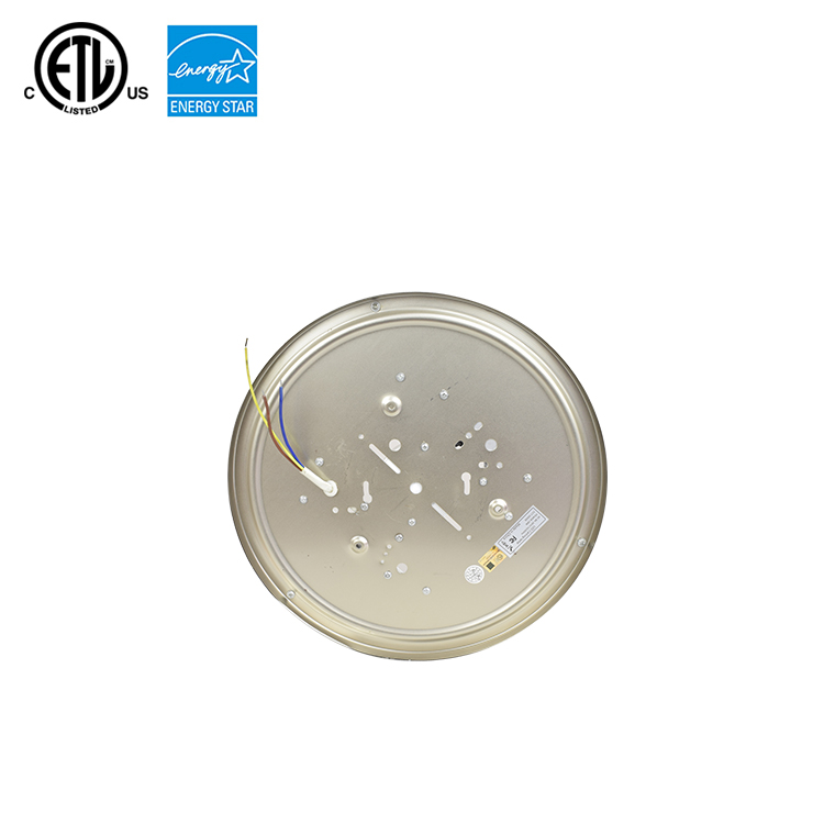 Lámpara de techo LED empotrada en níquel cepillado de 12 W, 18 W y 24 W