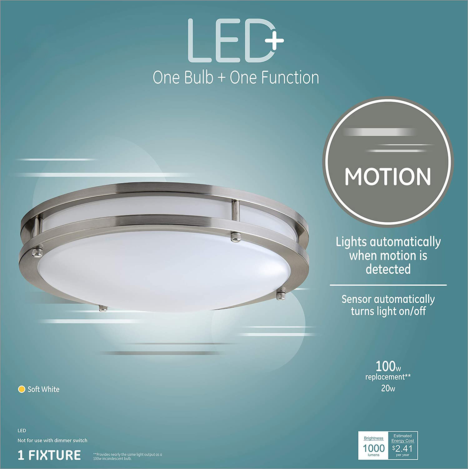 Lámpara de techo LED empotrada en níquel cepillado de 12 W, 18 W y 24 W