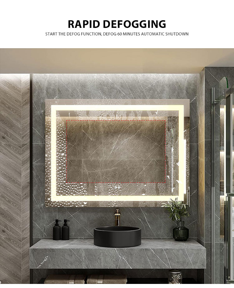 Multi-function bathroom mirror