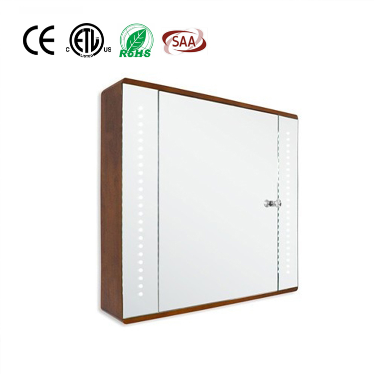 Espejo de baño con luz LED de aluminio resistente al agua