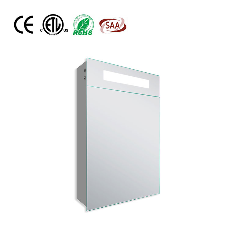 Botiquín de baño con luz LED y sensor táctil para montaje en pared