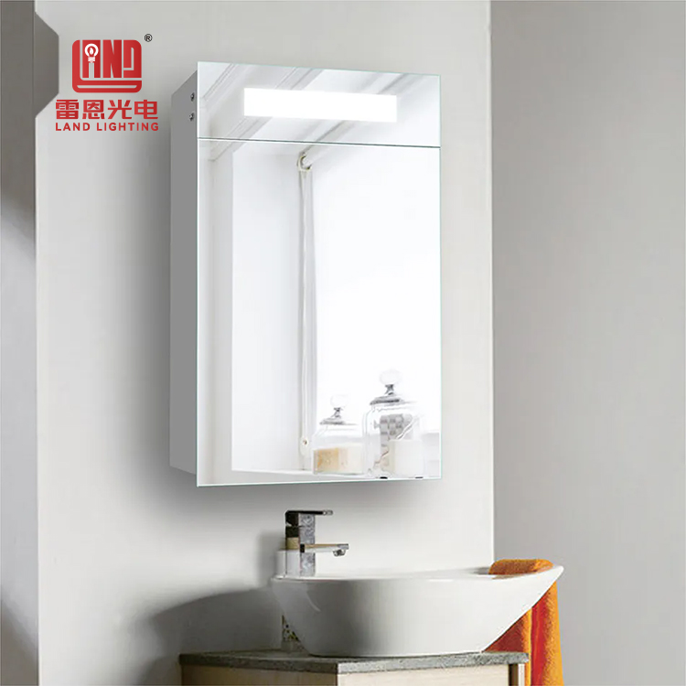 Botiquín de baño con luz LED y sensor táctil para montaje en pared