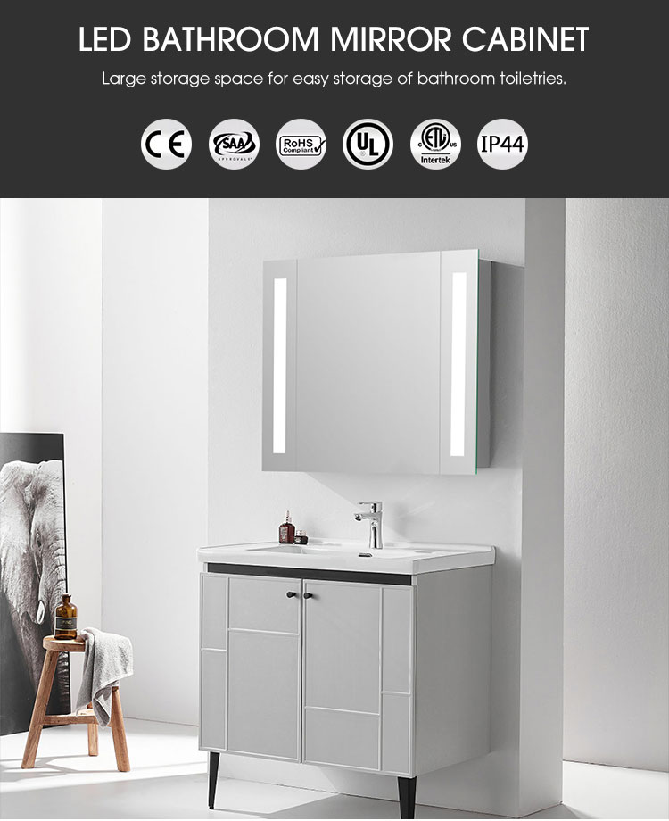 Cabinet With Led Light And Bluetooth