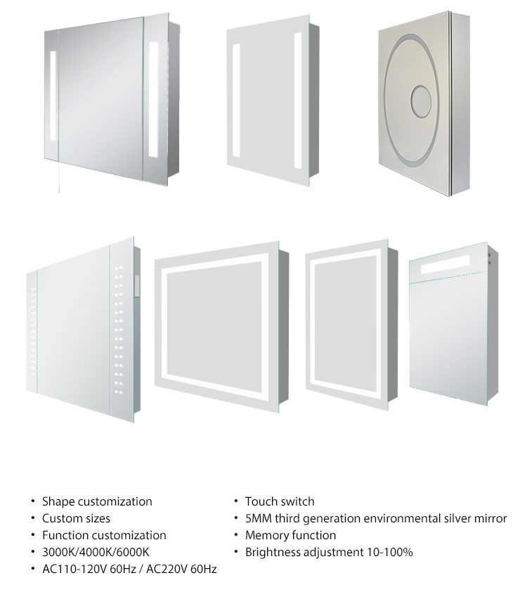 Cabinet With Led Light And Bluetooth