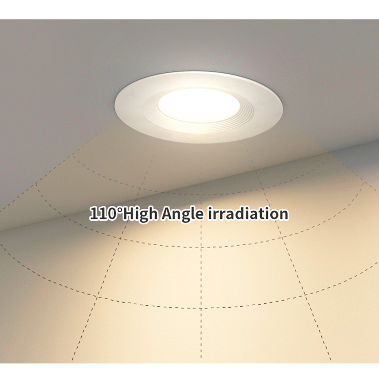 6 tuuman 3CCT LED upotettava kattovalo himmennettävä ETL alasvalo