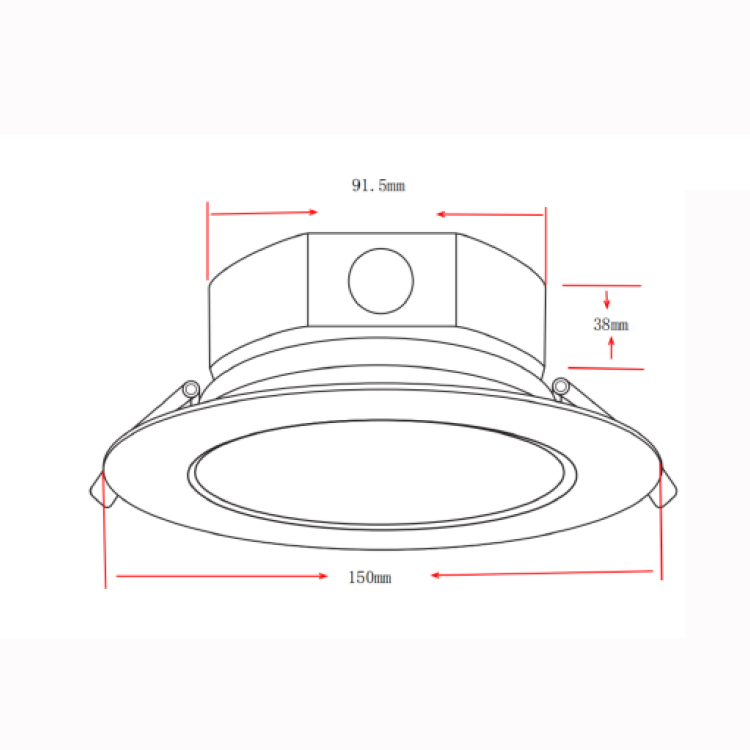 Plafonnier LED Retrofit Luminaire Downlight 4 pouces 6 pouces