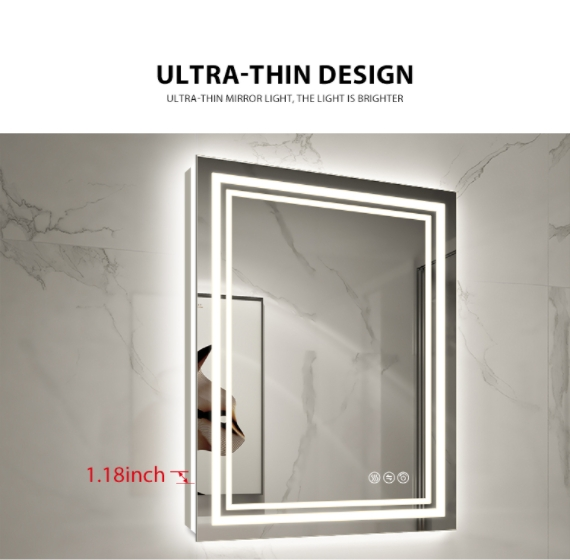 slim bathroom mirrors