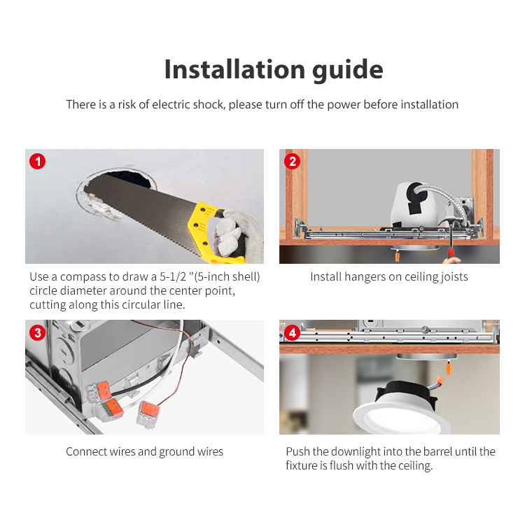 recessed down light