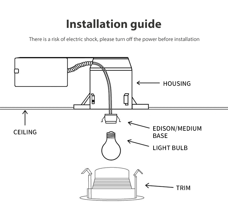 round recessed light
