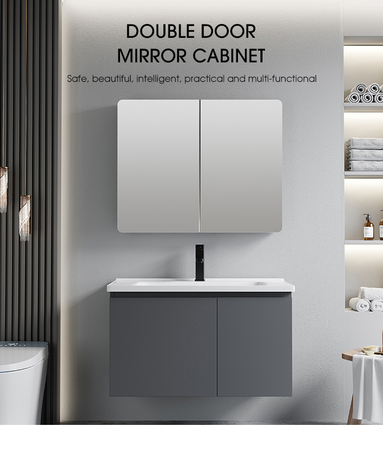Double Mirror Bathroom Cabinet