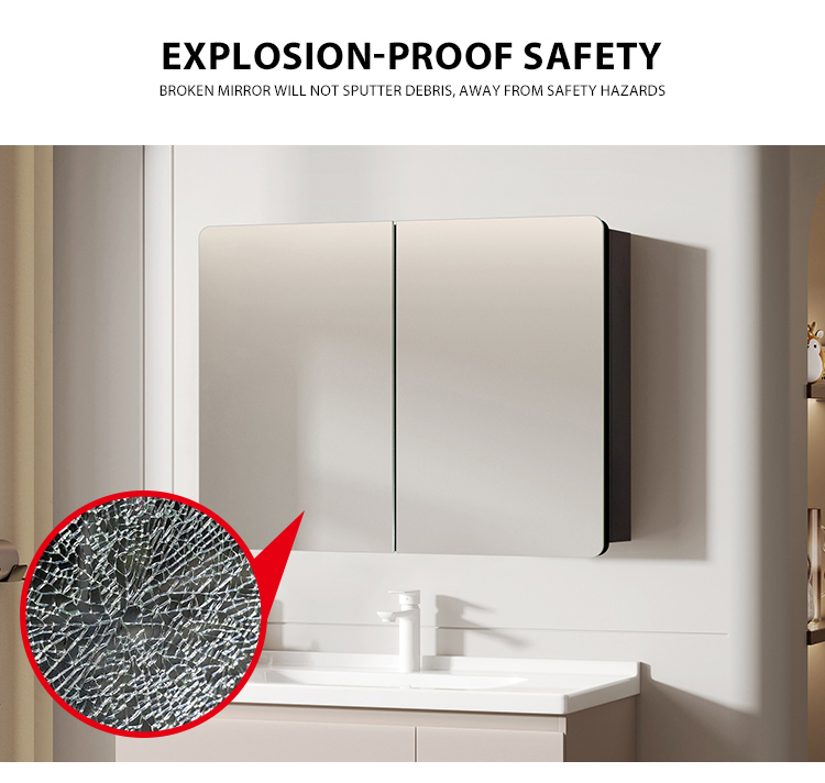 Double Mirror Bathroom Cabinet
