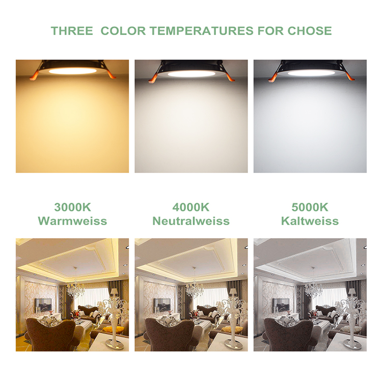 Panneau lumineux LED carré ultra-mince de 12 pouces