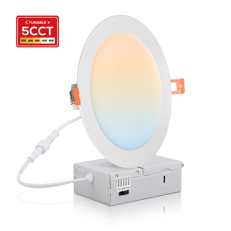 Panneau lumineux LED plat de 8 pouces et 18 W