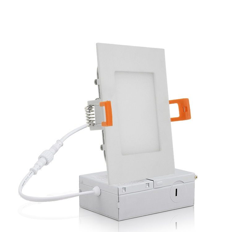 Panel de luz LED ultrafino cuadrado de 4 pulgadas