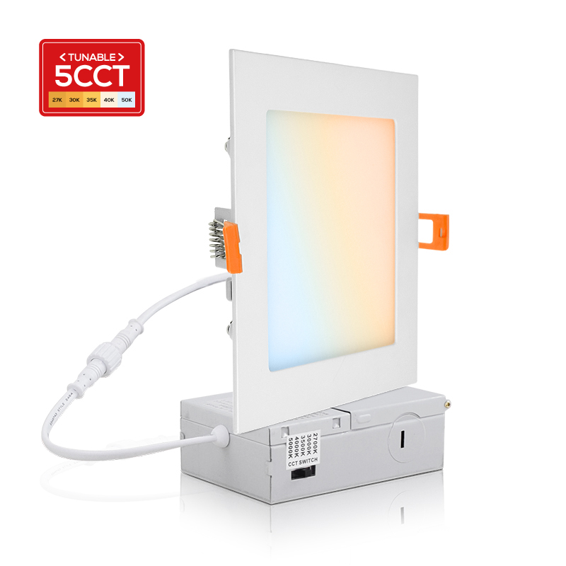 Panel de luz LED cuadrado de 6 pulgadas y 15 W