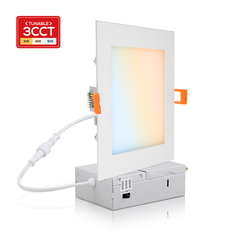 Panel de luz LED cuadrado de 6 pulgadas y 15 W