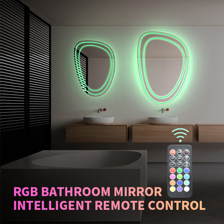 Intelligente RGB Smart LED-badkamerspiegel met afstandsbediening
