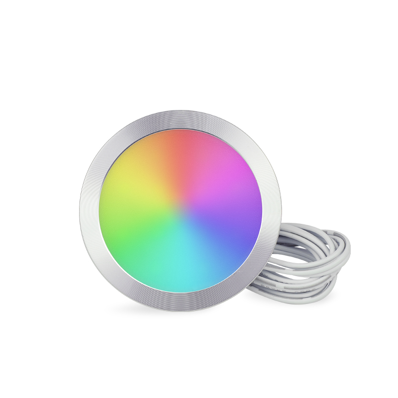 Luz RGB de disco con control remoto y atenuación para gabinete inteligente