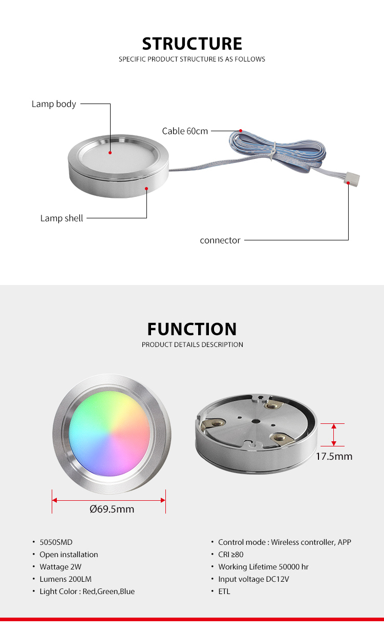 Puck Lights With Remote