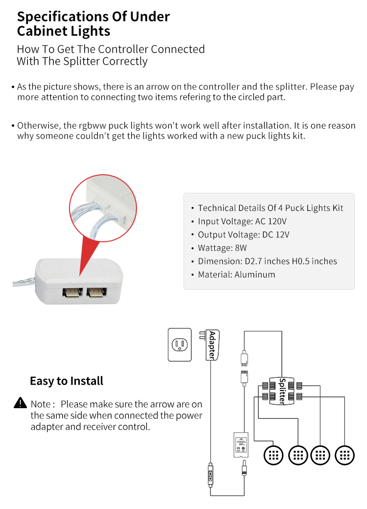 Puck Lights With Remote