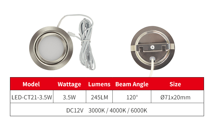Cabinet led puck lights