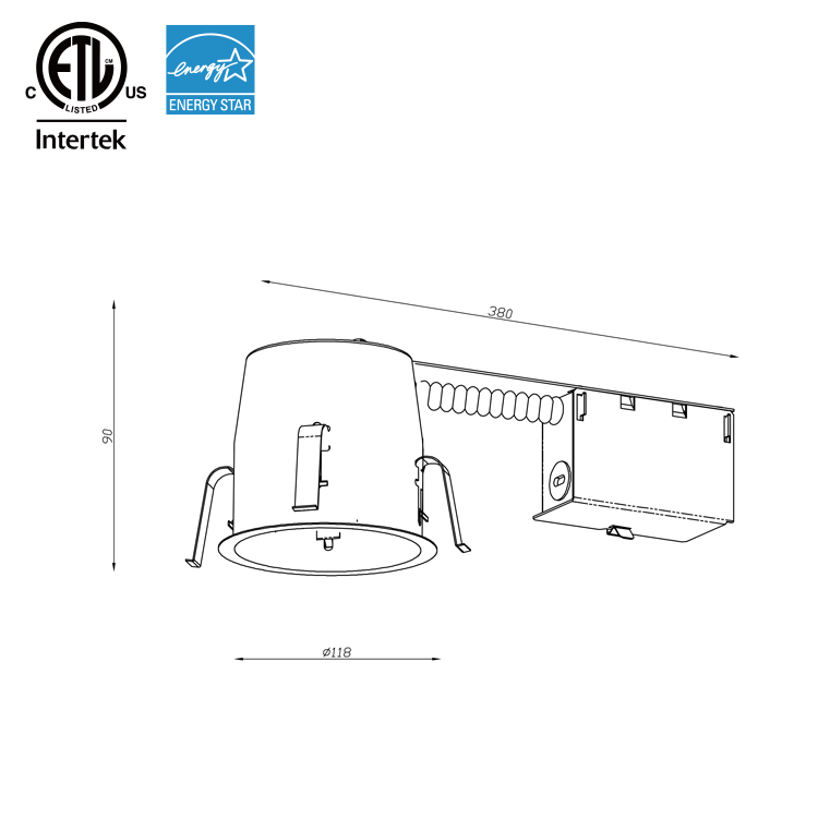 Remodel Rumah Lampu Kaleng Dangkal Tersembunyi ICAT